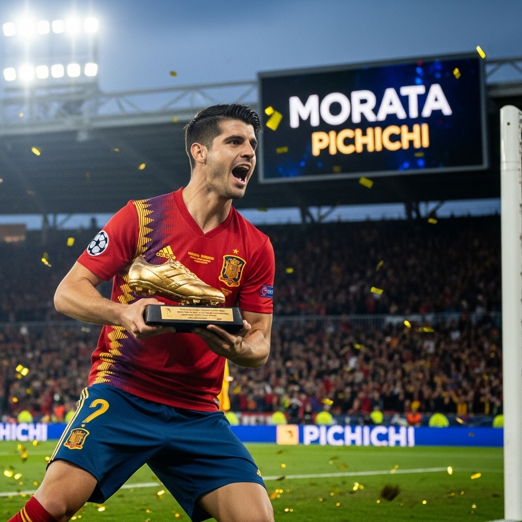 Álvaro Morata Raih Trofi Pichichi: Striker Atlético Madrid Dominan