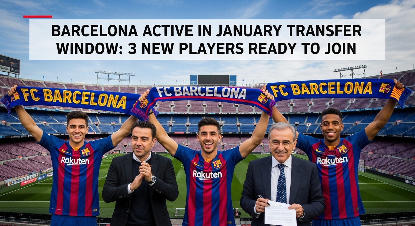 Barcelona Aktif di Bursa Transfer Januari: 3 Pemain Baru Siap Bergabung