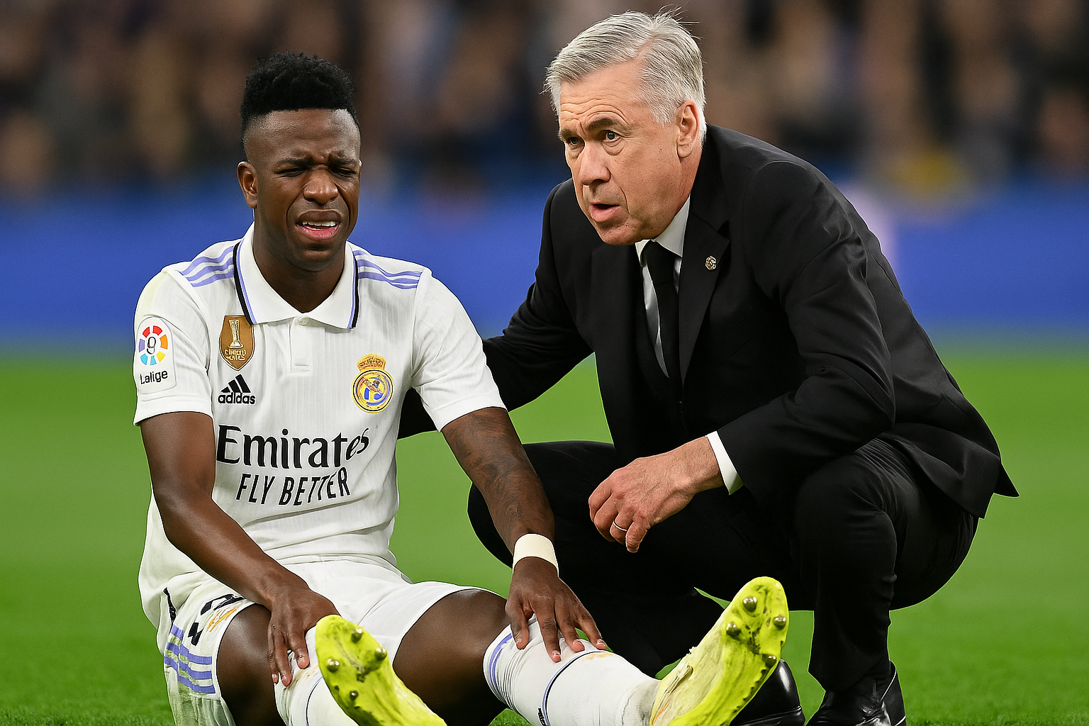 Vinicius Junior Cedera: Ancelotti Hadapi Dilema Lini Serang Real Madrid